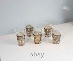 Lot of 5 Vintage 925 Sterling Tequila Shot Mexican Sterling 925 Floral Cutout