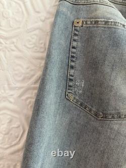 Love Moschino Tequila Bum Bum Jeans-Denim-Blue-Distressed Size 42