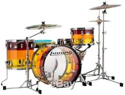 Ludwig 3-Piece Vistalite Tequila Sunrise Shell Pack