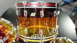 Ludwig 3pc Tequila Sunrise Vistalite Drum Kit 13-16-22