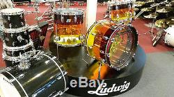 Ludwig 3pc Tequila Sunrise Vistalite Drum Kit 13-16-22