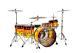 Ludwig 4-piece Limited Edition Vistalite Shell Pack (tequila Sunrise)
