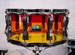 Ludwig 6.5 x 14 Vistalite Tequila Sunrise Snare Drum