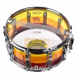 Ludwig 6.5x14 Vistalite Tequila Sunrise NEW Snare Drum +Free SKB Case LS903VXXTS