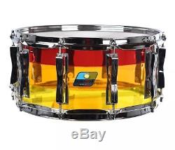 Ludwig Drums Tequila Sunrise 6.5x14 Vistalite NEW Snare Drum Free SKB Case, Ship