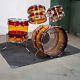 Ludwig Early 1970's Vistalite 4 Piece Drum Set Pattern B (tequila) 22/12/13/16