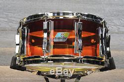 Ludwig LIMITED EDITION Vistalite Tequila Sunrise 6.5x14 Snare Drum New