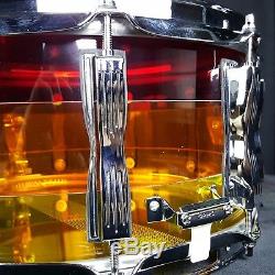 Ludwig LS903VXXTS Vistalite Series Snare Drum 6.5 x 14 Tequila Sunrise