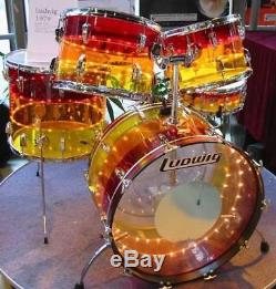 Ludwig Tivoli Tequila Sunrise Drum Kit Super Rare Extra 12 Tom