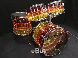 Ludwig Tivoli Tequila Sunrise Drum Kit Super Rare Extra 12 Tom