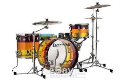 Ludwig Vistalite 3pc Super Classic Drum Set Tequila Sunrise L9223LXTSWC