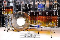 Ludwig Vistalite 4pc Pro Beat Drum Set Tequila Sunrise L9244LXTSWC
