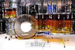 Ludwig Vistalite 4pc Pro Beat Drum Set Tequila Sunrise NAMM Demo