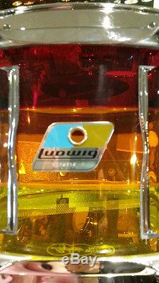 Ludwig Vistalite 6.5x14 Tequila Sunrise Snare Drum