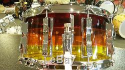 Ludwig Vistalite 6.5x14 Tequila Sunrise Snare Drum