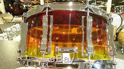 Ludwig Vistalite 6.5x14 Tequila Sunrise Snare Drum