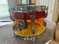 Ludwig Vistalite Drum Set Tequila Sunrise 1970's