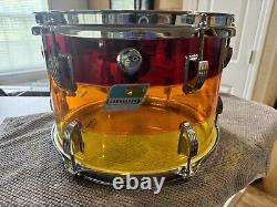 Ludwig Vistalite Drum Set Tequila Sunrise 1970's