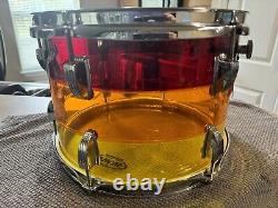 Ludwig Vistalite Drum Set Tequila Sunrise 1970's