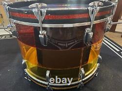 Ludwig Vistalite Drum Set Tequila Sunrise 1970's