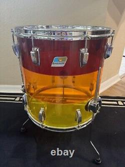 Ludwig Vistalite Drum Set Tequila Sunrise 1970's