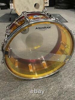 Ludwig Vistalite Tequila Sunrise 14 X 6.5 Snare Drum #641