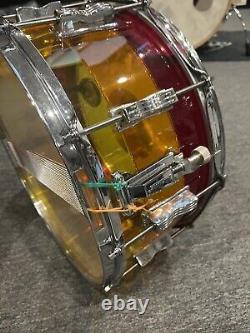 Ludwig Vistalite Tequila Sunrise 14 X 6.5 Snare Drum #641