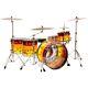 Ludwig Vistalite Tequila Sunrise 4-piece Shell Pack