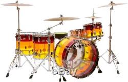 Ludwig Vistalite Tequila Sunrise 4-Piece Shell Pack