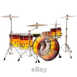 Ludwig Vistalite Tequila Sunrise 4-Piece Shell Pack