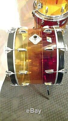 Ludwig Vistalite Tequila Sunrise bass drum