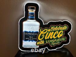 Lunazul Blanco Tequila Led Bar Sign Man Cave Garage Decor Light Celebrate Cinco