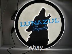 Lunazul Tequila Led Light Wall Hanging For Man Cave. Wolf. Promo item
