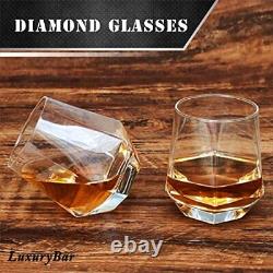LuxuryBar Whiskey Decanter Set with Glasses Tequila Bourbon Decanter Whiskey