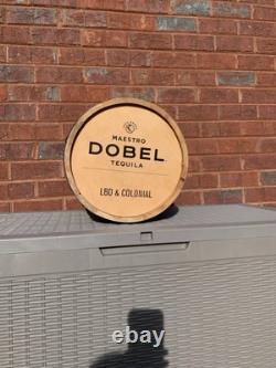 MAESTRO DOBEL TEQUILA BARREL Wood MAN CAVE DISPLAY LARGE LBD & Colonial Agave