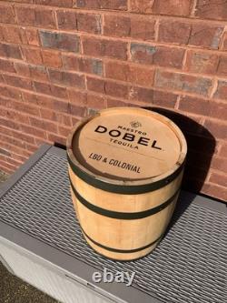 MAESTRO DOBEL TEQUILA BARREL Wood MAN CAVE DISPLAY LARGE LBD & Colonial Agave