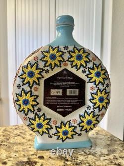 MANDALA Tequila Blanco One of a Kind, Collector Bottle hand beaded Empty