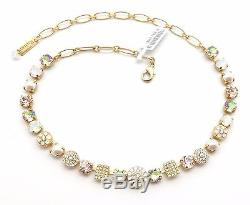 MARIANA Swarovski Crystal Gold Necklace Silk & Jonquil AB 2102 Tequila Sunrise