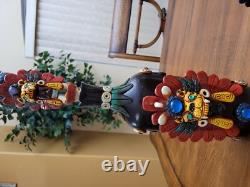 MEXICAN TEQUILA SET BOTTLE AND SHOT GLASS AUTHENTIC Teotihuacan