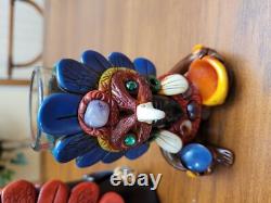 MEXICAN TEQUILA SET BOTTLE AND SHOT GLASS AUTHENTIC Teotihuacan