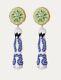 Mignonne Gavigan Clase Azul Reposado Earrings Tequila Fiesta Embroidered $375 Nw
