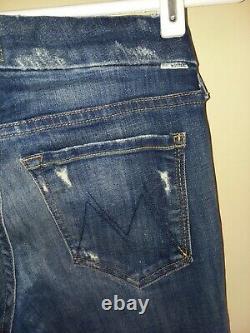 MOTHER Denim The LOOKER in TEQUILA TRUTH Distressed Skinny Jeans 27 $210