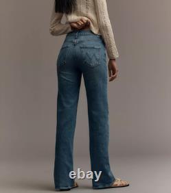 MOTHER The Kick It High-Rise Straight-Leg Jeans Tequila Sunrise Size 26 NWT 248$