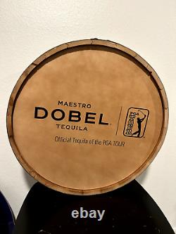 Maestro Dobel Tequila Pga Tour Barrel Head Sign Man Cave Display Barrel Top