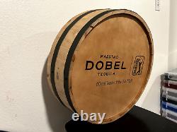 Maestro Dobel Tequila Pga Tour Barrel Head Sign Man Cave Display Barrel Top