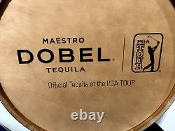 Maestro Dobel Tequila Pga Tour Barrel Head Sign Man Cave Display Barrel Top