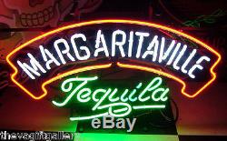 Margaritaville Tequila Neon Sign Bar Man Cave Restaurant Retail Beer Music 20x11