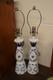 Matched Pair Of Repurposed Clase Azul Tequila Bottle Handcrafted Lamps