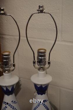 Matched Pair of Repurposed Clase Azul Tequila Bottle Handcrafted Lamps
