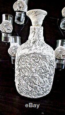 Mexican Bone Western Barware Tequila set 6 shots glass HORSE DESING